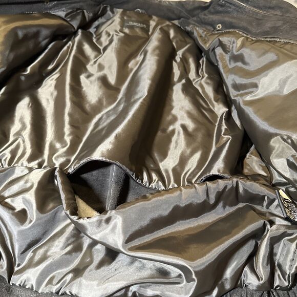 NRA Lifetime Member Suede Leather Jacket Large Black Burk's Bay True Patriot - Picture 12 of 15